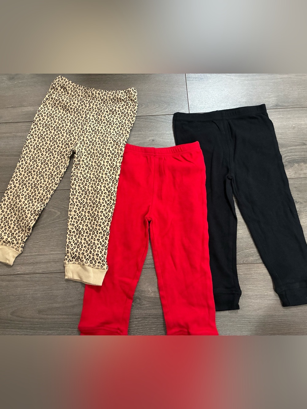 3 pair of girls leggings - 2T